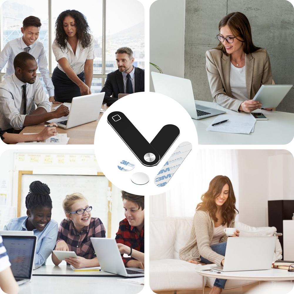 SYNCSTACK MAGNETIC LAPTOP PHONE MOUNT - Dual-Screen & Desk Booster for Productivity